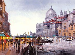 Venetian Lovesong by Henderson Cisz - Canvas on Board sized 19x14 inches. Available from Whitewall Galleries